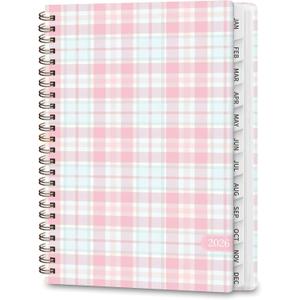 2 x 2026 Planner, Weekly and Monthly Calendar Planning Book, Jan 2026 - Dec 2026, Academic Agenda Book, Desk Accessories for Home, Office and School Supplies - A5 (6.3'' x 8.5'') (Pastel Plaid)