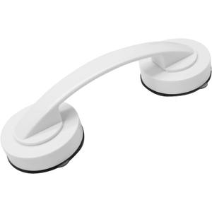 Hordion Suction Cup Door Handle, Suction Grab Bar Bathtub Shower Handle for Glass Doors Windows Kitchen Drawer Cabinet Refrigerator, White