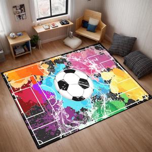 Soccer Rugs for Boys Bedroom - Soccer Ball Printed Area Rug Sports Rugs for Boys Bedroom Playroom Living Room Football Room Decor Sofa Floor Mat, 5'7' (Multi 239) Soccer Rugs for Boys Bedroom - Soccer Ball Printed Area Rug Sports Rugs for Boys Bedroom Playroom Living Room Football Room Decor Sofa Floor Mat, 5'7' (Multi 239)