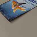 Goldfish Shark Tin Sign 8x12 Inch Mindset is Everything Poster Ocean Theme Vintage Metal Tin Sign Wall Art for for Home Bars Restaurant Kitchen Cafe Club Decoration