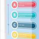 Okydoky Acrylic Dry Erase Board for Wall, Hanging Clear Acrylic Dry Erase Board, Double Layered Acrylic WhiteBoard, 13.6" x 8.3" A4 Size, Hang Papers for Home, Office, School