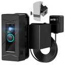 Wired Ring Doorbell Mount, No Drill Anti-Theft Camera Mount with Angle Mount and Power Cord, Compatible with Ring Wired, Adjustable Angle 0-70 (Doorbell Not Included, Not Compatible with Blink/Eufy)