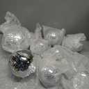 Haull 8 Pcs Large Disco Ball Set Silver Mirror Disco Reflective Ball with Hanging Ring Party Ornament Decoration for Stage Club Ballroom Dance Hall Wedding Prom Props(3'', 4'', 6'')