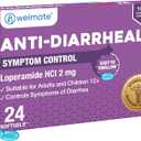 WELMATE - Anti-Diarrheal Softgels (24 Softgels) - Loperamide HCL 2 mg - Diarrhea Symptom Relief - Upset Stomach Reliever - Anti Diarrhea Pills - Over-The-Counter Medication