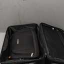 Rockland Fashion Softside Upright Luggage Set, Expandable, Black, 2-Piece (14/19) (2-Piece Set (14/19))