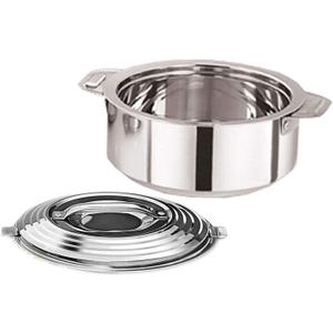 Stainless Steel Casserole, Steel Serving Pot,Steel Chapati Storage Box, Stainless Steel Serving Pot Handi