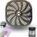 7QT Square Air Fryer Rack for Gourmia GAF778 Air Fryers, Upgraded Air Fryer Grill Pan, Grill Crisper Plate Tray Insert Grate Grid Shelf for Gourmia 7QT Air Fryer, Nonstick, Dishwasher Safe