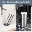 Rotary Cheese Grater, Handheld Cheese Grater with Fine & Coarse Drums for Cheese Nuts Chocolates and More, Stainless Steel & ABS, Dishwasher Safe, Includes Extra Handle
