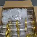 Wesiti 60 Pcs 8 oz Clear Plastic Mason Jars Containers With Screw on Gold Lids Refillable Round Empty Plastic Jars Storage Containers Reusable for Kitchen Household Dry Food Storage Honey Herb Nuts