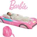 Barbie & FUNBOY Kids Sleepover Travel Bed & Air Mattress. Perfect for Sleepovers. Includes Carrying Storage Bag, Twin