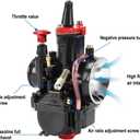 PWK28 Carburetor 28mm PWK Racing Carb Jet Kit for 75cc-125cc Engine High Performance Motorcycle Carburetor Universal for 2T 4T Engine Dirt Bike Motocross Scooter ATV Quad
