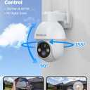 2K Solar Security Cameras Outdoor Wireless, 2 Pack Outdoor Camera Wireless Solar Powered, Pan Tilt 360WiFi Camera with Color Night Vision/PIR Sensor/2-Way Audio/Alexa/Google Assistant