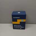 TRAVELISIMO Electric Lunch Box for Adults 100W Heated Lunch Box For Men 1.5L Stainless Steel Portable Food Warmer, 12/24/110V for Travel & Work, Loncheras Electricas Para Calentar almuerzo (Dark Blue)