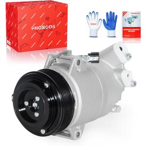 PHOBOOS A/C Compressor with Clutch Compatible with Nissan Pathfinder 2005-2012 V6 4.0L, NV1500 NV2500/NV3500 2012-2021 V6 4.0L, Fast Cooling, Low Noise, Easy Installation, Ref. CO-10865JC