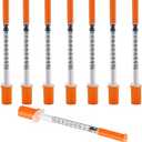0.5ml Disposable Industrial Lab Syringes with 30G 1/2 Inch, Pack of 100,Individual Packaging