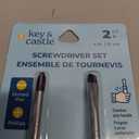 Screwdriver Set Key&Castle 4in. Slotted Plat And 4in. Phillips 2 Ct