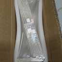 12 Pack Slanted Back Acrylic Sign Holders 5x7 for Business & Store, Tabletop Vertical Sign Holder with Anti-Slip Pads Clear Display Stand, for Menus Flyer Documents Office Restaurants Party Decoration