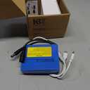 KBT 12V 2600mAh Rechargeable Lithium Battery Pack with Charger & DC5521 Connector & 5V Output 3-in-1 Charging Port for 12V Devices, Mobile Phone, RC Car, Boat, Fan, Radio, CCTV Camera
