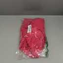 Chef Apron and Hat set, 2 Pockets Adjustable Cotton Kitchen Cooking Bib Apron, Baker Costume for Men Women (Red)