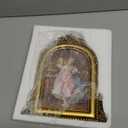 5x7 Ornate Arched Picture Frames, Vintage Gold Hand-Crafted Resin Photo Frame with Easel for Tabletop & Wall