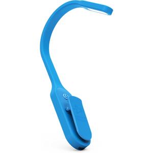 The Original Mighty Bright Recharge Clip On Rechargeable Book Light Reading Light, Warm Eye Care LEDs, Flexible, Durable, Dimmable, Perfect for Kids, Bookworms, Reading in Bed, Lasts 60 Hours (Blue)