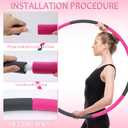 22 Pcs Home Pilates Kit for Women Pilates Equipment Essentials Set with Weighted Exercise Hoop, Figure 8 Resistance Band, Fascia Ball, Exercise Band & Accessories for Workout & Beginner