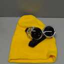 Vintage Steampunk Goggles Halloween Cosplay Punk Sunglasses Yellow Beani Cuffed Caps for Men Women Halloween Party