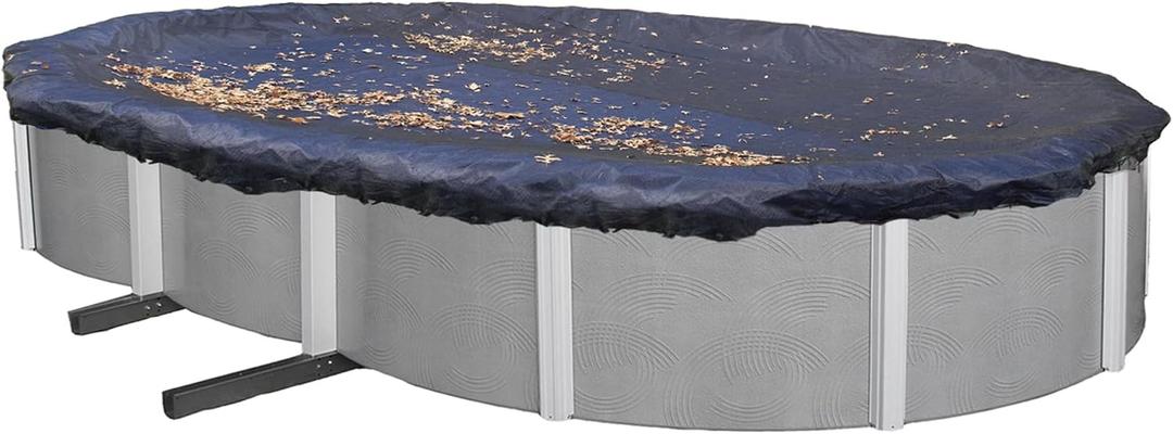 Blue Wave 15-ft x 30-ft Oval Leaf Net Above Ground Pool Cover