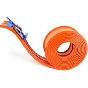 15 Ft Flexible Race Car Track for Diecast 1/64th Cars,Classic Long Rolls Up Portable Racetrack Roll Up Race Track