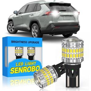 921 912 LED Reverse Light Bulb Fit for Toyota RAV4 2006-2025, Super Bright T15 LED Bulb with Lens, 6000K Cool White Backup Lights Replacement, Pack of 2