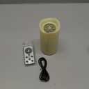 Baquler Ramadan Flameless Candles Projector Light Eid Mubarak LED Candle Battery Operated Star Moon Night Light with Remote and Timer Eid Mubarak Electric Gifts Ramadan Decoration for Home Room Decor