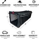 One for Pets The Indoor/Outdoor Cat Enclosure, Cat Playpen - 48" x 18" x 18" (Black)