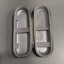 Toothbrush Travel Case for Oral B/Oral-B Pro 1000 1500 5000 7000 & Philips Sonicare 4100 1100 5300 5100 6100/iO Electric Toothbrush, Hard Protective Storage Bag (Silver case&toothbrush cap)