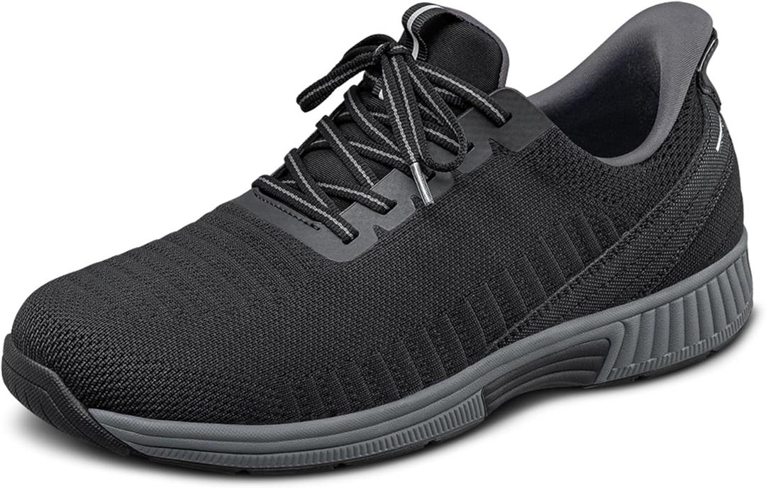 Orthofeet Men's Orthopedic Yari Hands-Free Water-Repellent Slip-Resistant Sneaker, 12
