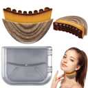 New Lymphatic Contour Face Brush,Lymphatic Drainage Massager for Chin & Neck,Ultra-Soft Bristles Suitable for All Skin Types,Portable Ergonomic Beauty Tool with Travel Case1 Pcs