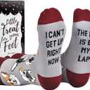 Cavertin Women's Novelty Socks with Gift Box Cat Lover Dog Mom Book Lover Cat Mom Llama Unicorn Sloth Corgi, 3 pack