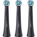 Oral-B iO Ultimate Clean Replacement Brush Heads, 3 Count, 4 Ultimate Clean + 1 Gum & Sensitive Black (1 Count (Pack of 3))