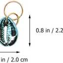 EXCEART Dreadlock Accessories 13pcs Hair Braid Rings Shell Headpiece Hair Clips Pendant Ocean Conch Seashell Enamel Charms Pendants for Diy Jewelry Making Jewelry Accessories