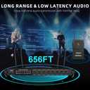 8 Channel UHF Wireless Lapel Microphone System with Headset & Lavalier Mics