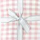 Butterblu Frankie Fitted Crib Sheet 100% Organic Cotton for Baby & Toddler Mattress, Breathable for Boys & Girls, Pink Check, One Size