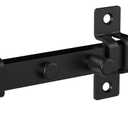 National Hardware 7.8-in Industrial Reversible Gate Slide Latch with Weatherguard Protection in Black