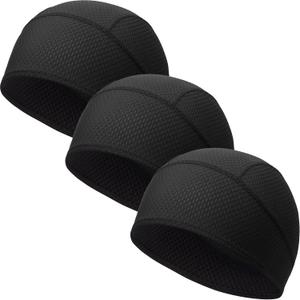2 x 3 Pack Skull Caps for Men Women Cooling Quick Dry Helmet Liner