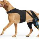 Dog Knee Brace for Torn Acl Hind Leg, Adjustable for Back Leg with 4 Stabilizers, Hip Support to Reduces Pain, Ligament Injuries & Luxating Patella for Small Medium Large Dogs, XL