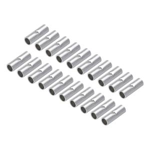 MECCANIXITY 50Pcs Non Insulated Butt Connectors 8AWG Wire Connector BN-8 for Electrical Wire Crimp Ferrule Terminals