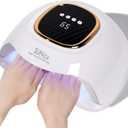 UV Nail Lamp - Fast Drying, Powerful & Efficient LED Nail Lamp with 4 Timing Settings & Infrared Automatic Sensor Professional UV Light for Home Salon Nail Art Tools
