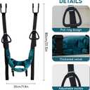 Cervical Neck Traction Device Over Door for Home Use Portable Neck Stretcher Hammock Decompression Home Physical Therapy (Blue)