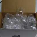 SUT Clear Disposable Wine Glasses Stemless, 12oz Unbreakable Cups 32 Pack, Shatterproof, Recyclable, Heavy Duty Plastic Wine Glasses for Parties Disposable