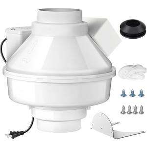 Dryer Booster Fan 4” DBF 110 Inline with Auto On/Off Pressure Sensor