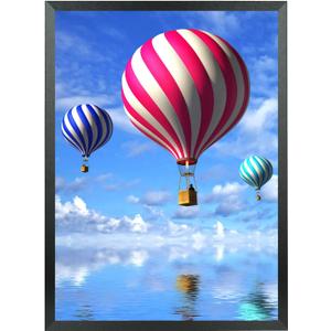 Mxtallup 15x24 Picture Frame Solid Wood Poster Frame for Wall 15x24 Photo Frames Family Black (T22B1524)