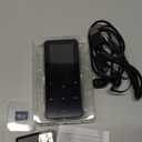 144GB MP3 Player with Bluetooth 5.2 Portable Multi-Function Music Player with HD Speaker,FM Radio, Voice Recorder, E-Book Slim Design Metal Shell (Earphones Included)